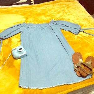 Blue Speed control denim dress!